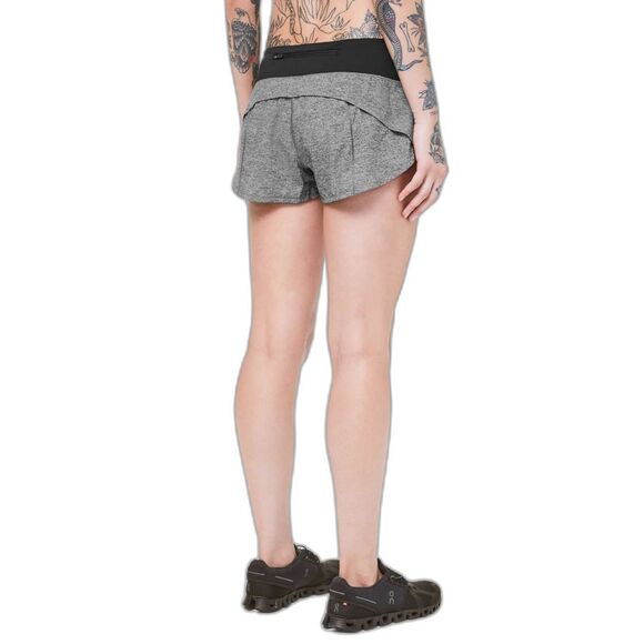 Lululemon Speed Up Short Low-Rise 2.5" *Heather Lux Multi Black - Picture 3 of 8